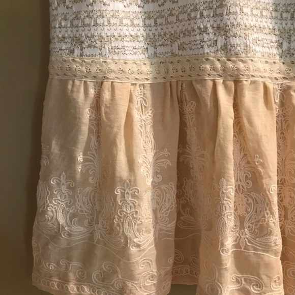 Anthropologie Embroidered Peplum Top - Picture 4 of 7